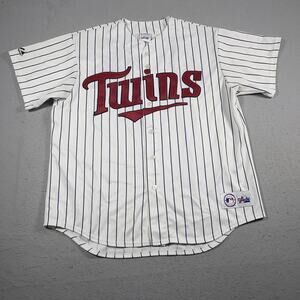 Vintage Minnesota Twins Jersey Mens XL White Mientkiewicz‎ MLB Baseball 90s